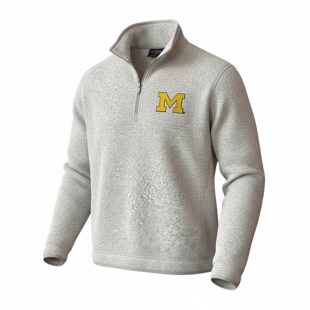 Antigua University of Michigan 1/4‎ Zip Men's Large NWT